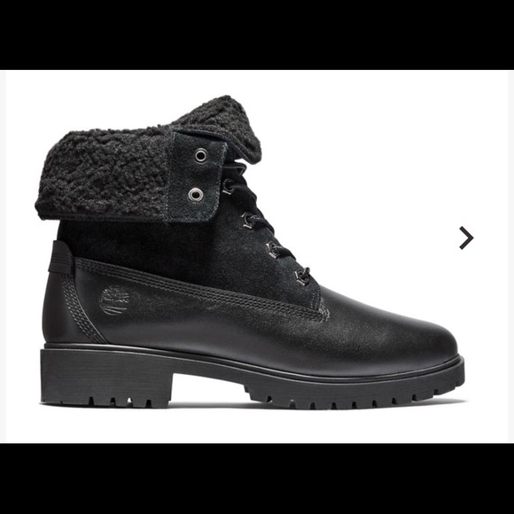 Timberland Shoes - Timberland Jayne Waterproof Fleece Fold Down Boots